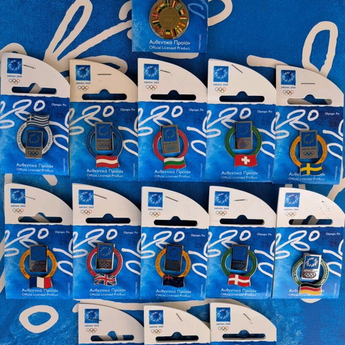 Athens 2004 Olympic Games Pins Set of 13 New