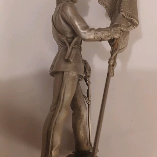 Figure of Greek Infantry Flag Bearer 1909 made of tin new