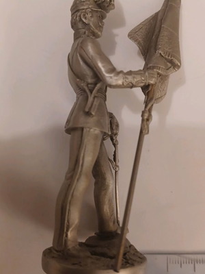 Figure of Greek Infantry Flag Bearer 1909 made of tin new