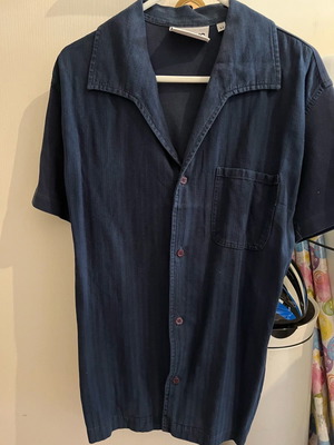 Dolce & Gabbana blue short sleeved shirt used, slim fit