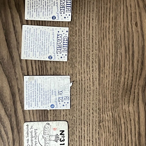 Chipicao used stickers pack of 4 pieces