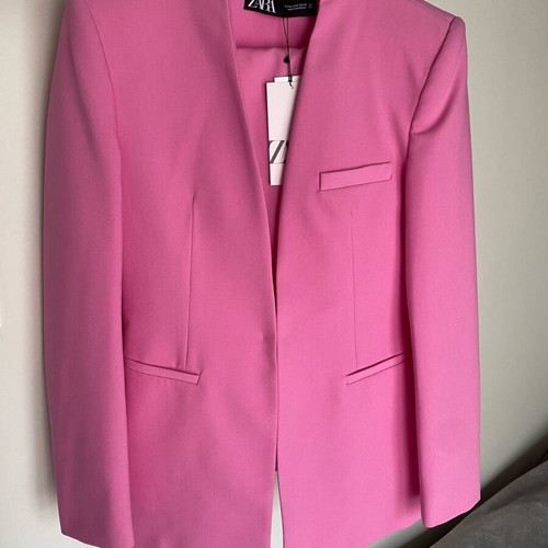 Zara suit set new pink jacket and trousers
