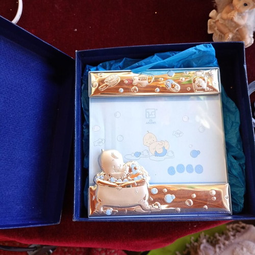 Laminato AG photo frame with silver layer like new, size 14.5x13