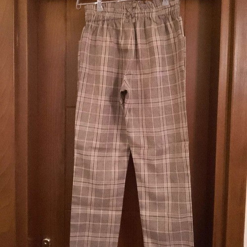 Alouette checked kids pants like new, size 14 years, beige pink
