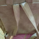 Beige backpack bag used