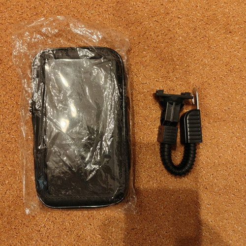 Motorcycle phone holder with case for mirror new