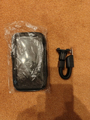 Motorcycle phone holder with case for mirror new