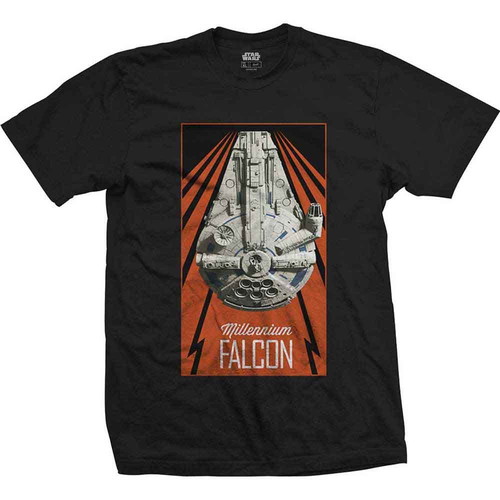 Star Wars Unisex T-shirt Solo Falcon Flash size M brand new