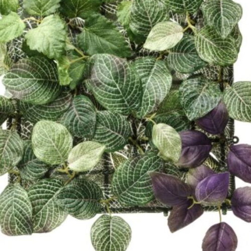 Decorative composition with artificial plant like new for indoor and outdoor use