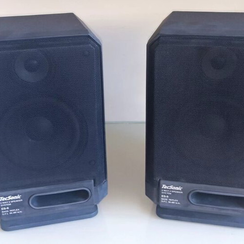 TecSonic ES-9 Bass Reflex bookshelf speakers pair