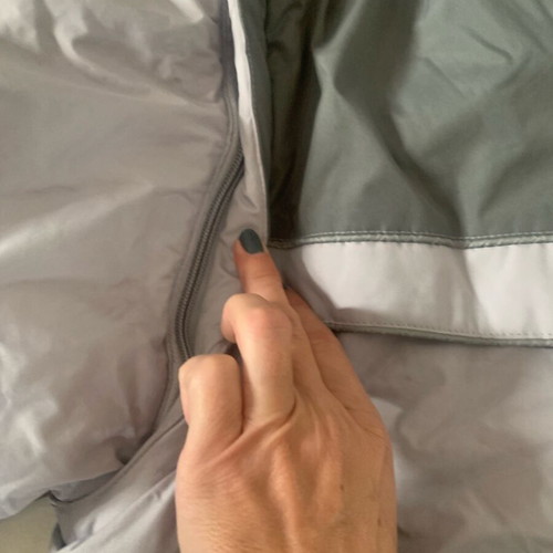 Winter jacket-vest like new gray with fleece lining and detachable sleeves