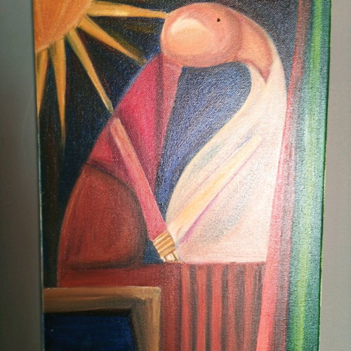 Oil painting on canvas like new, abstract art