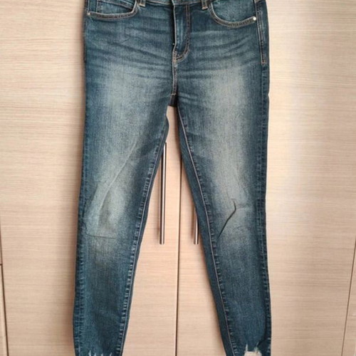 Zara slim-fit jeans with ripped details, size M 38 10, new