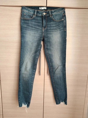 Zara slim-fit τζιν παντελόνι με σκισίματα, μέγεθος M 38 10, καινούργιο