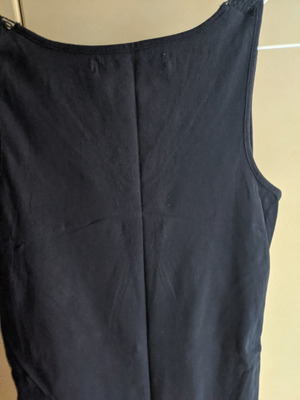 Blue Zara dress used, satin front, cotton back, size S