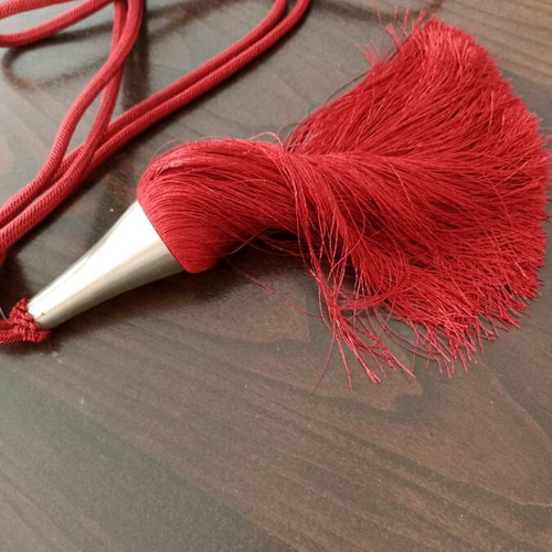 Curtain tiebacks red new with metal element