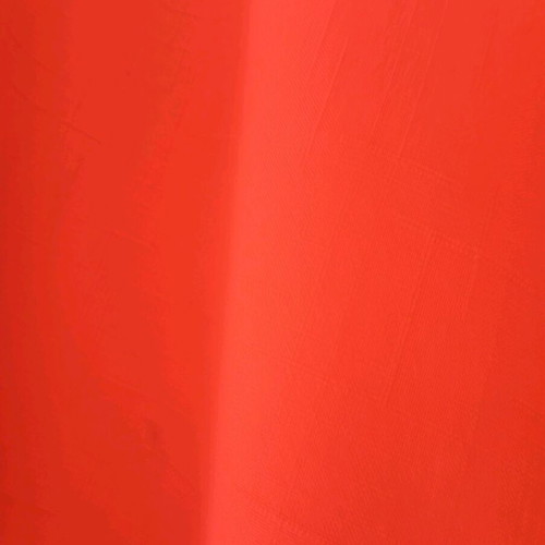 Caftan red satin silk handmade with ecru cords and hood XL from Morocco new