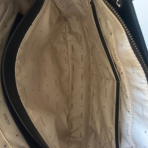 Guess Black Tote Bag brand new, smooth faux leather