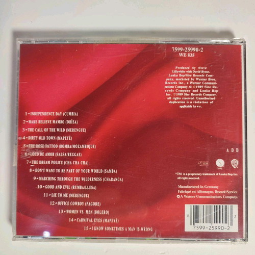 David Byrne Rei Momo CD 1989 like new, jazz