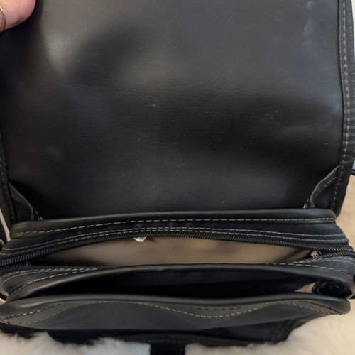 Samsonite fabric shoulder bag used, dark blue