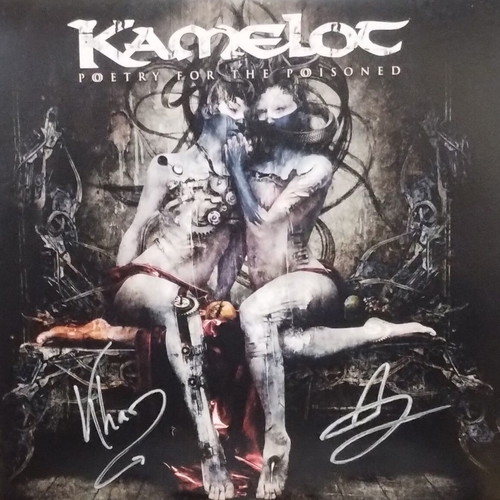 Kamelot Poetry For The Poisoned 2LP 2010 like new, signed by 2 members