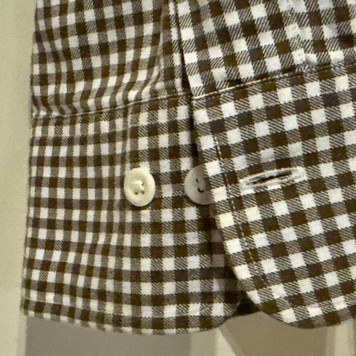 Ralph Lauren Checked Brown/White Shirt XXL Like New