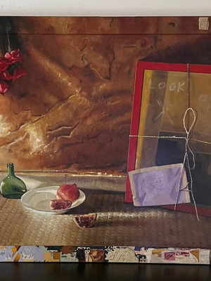 Ali Esmaeilipour artwork The Intelligible Truth or Lie 2005 acrylic on canvas and wood new