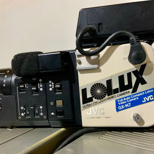 JVC GX-N7-E and Panasonic NV-V300-E video cameras used, 1980 set