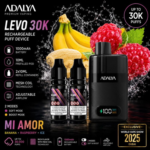 Adalya Levo 30K Mi Amor premium vaping device new