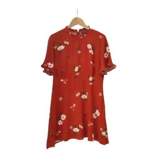 Primark floral dress like new, dark orange rust color, size XL