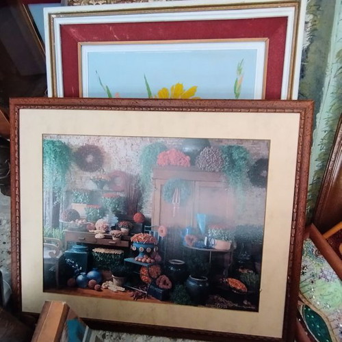 Framed print almost like new, 60x73 cm