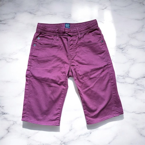 GAP Denim boys' jean bermuda shorts size XL in burgundy, like new