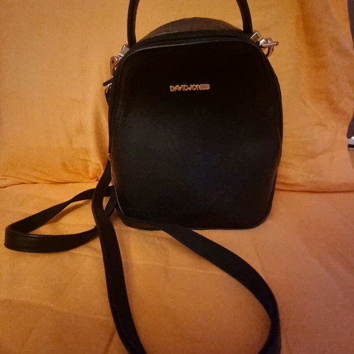David Jones backpack like new, black, small capacity