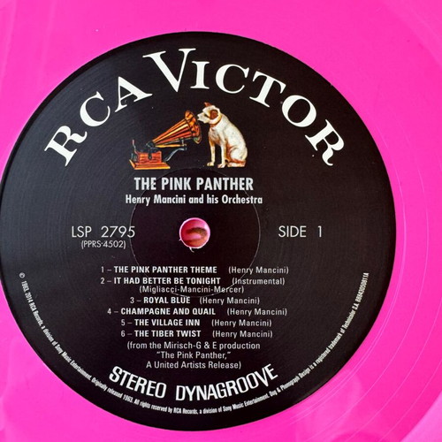 The Pink Panther Soundtrack vinyl 2014 reissue, near mint