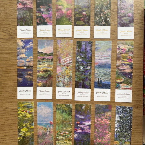 Claude Monet bookmarks brand new, set of 30 pieces