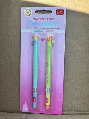 Legami valentines erasable pens new