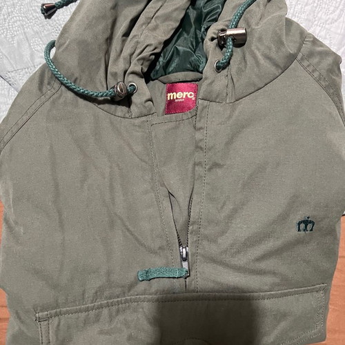 Merc London jacket used, olive color, size M
