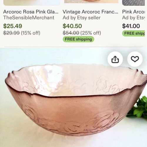 Arcoroc France vintage large bowl like new