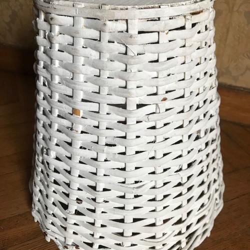 Woven office basket used