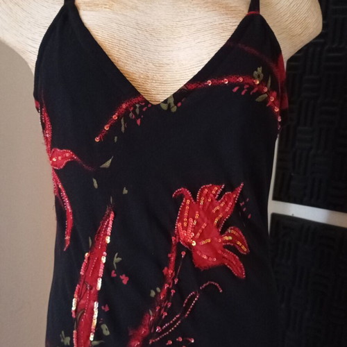Casamia women's dress like new, black coral, size M/L