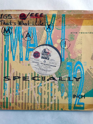 Jive Bunny And The Mastermixers That's What I Like 12'' vinyl used promo USA 1989