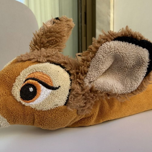 Disney plush Bambi pencil case used with zipper