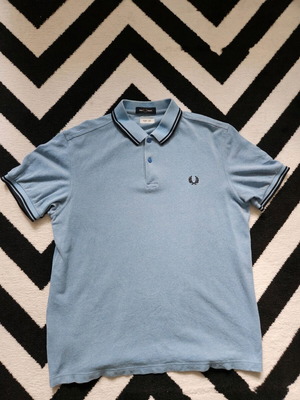 Fred Perry πόλο μπλούζα μεταχειρισμένη, μέγεθος L, μπλε