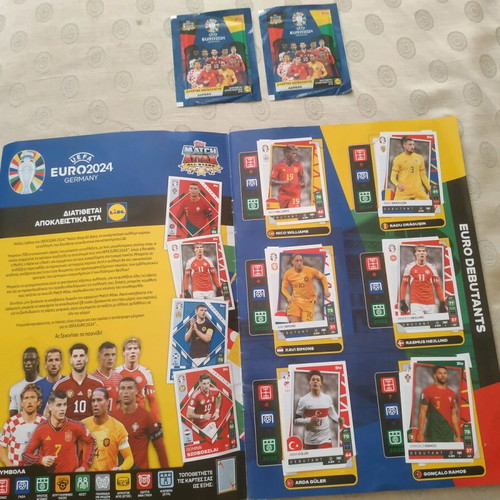 Euro 2024 album complete with 2 bonus packets