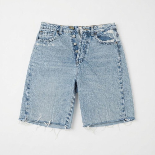 Mom shorts Stradivarius like new, light blue denim, size S
