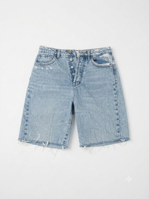 Mom shorts Stradivarius like new, light blue denim, size S