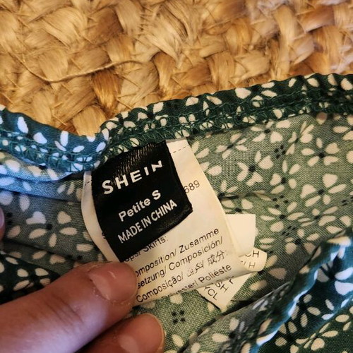 Shein summer set like new, multicolored green