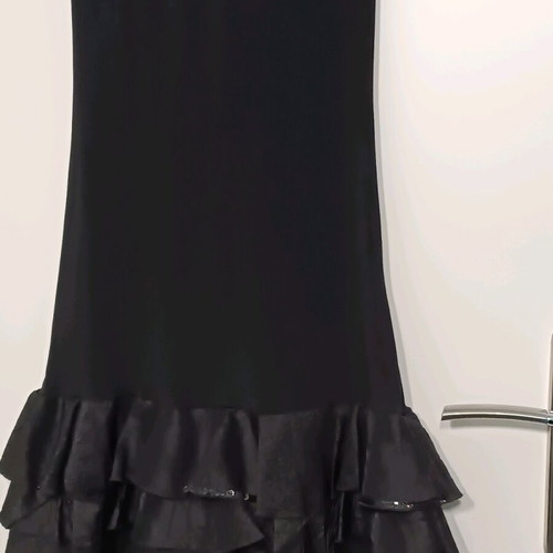 Benissimo black strapless evening dress like new, size S