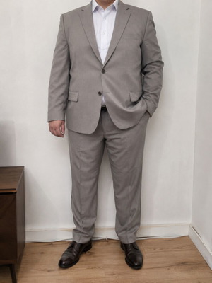 Antonio Miro and Paparazzi Italia men's suit used, beige, size 58
