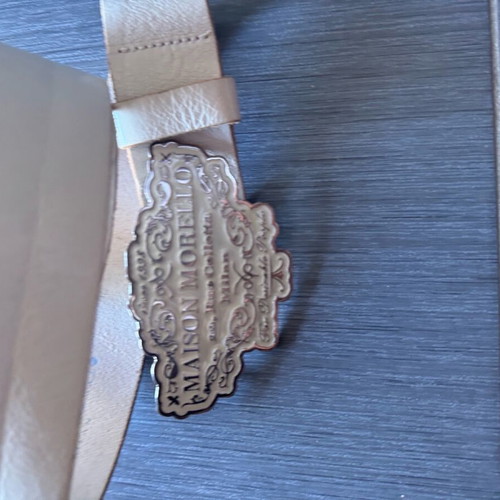 Frankie Morello leather belt like new, beige, size 85